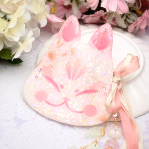 Sweet Sakura Painted Kitsune Mask
