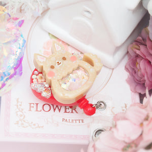 Caramel Fairy Fox Heart Badge Reel