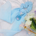 Ghost Bun Charm with Hairtie (Blue Sugar)