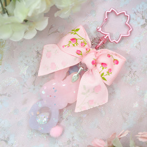 Lilac Sakura Easter Bunny Charm