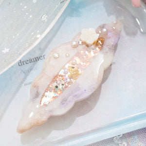 Cowrie Shell (Pink Glow, 6cm Clasp)