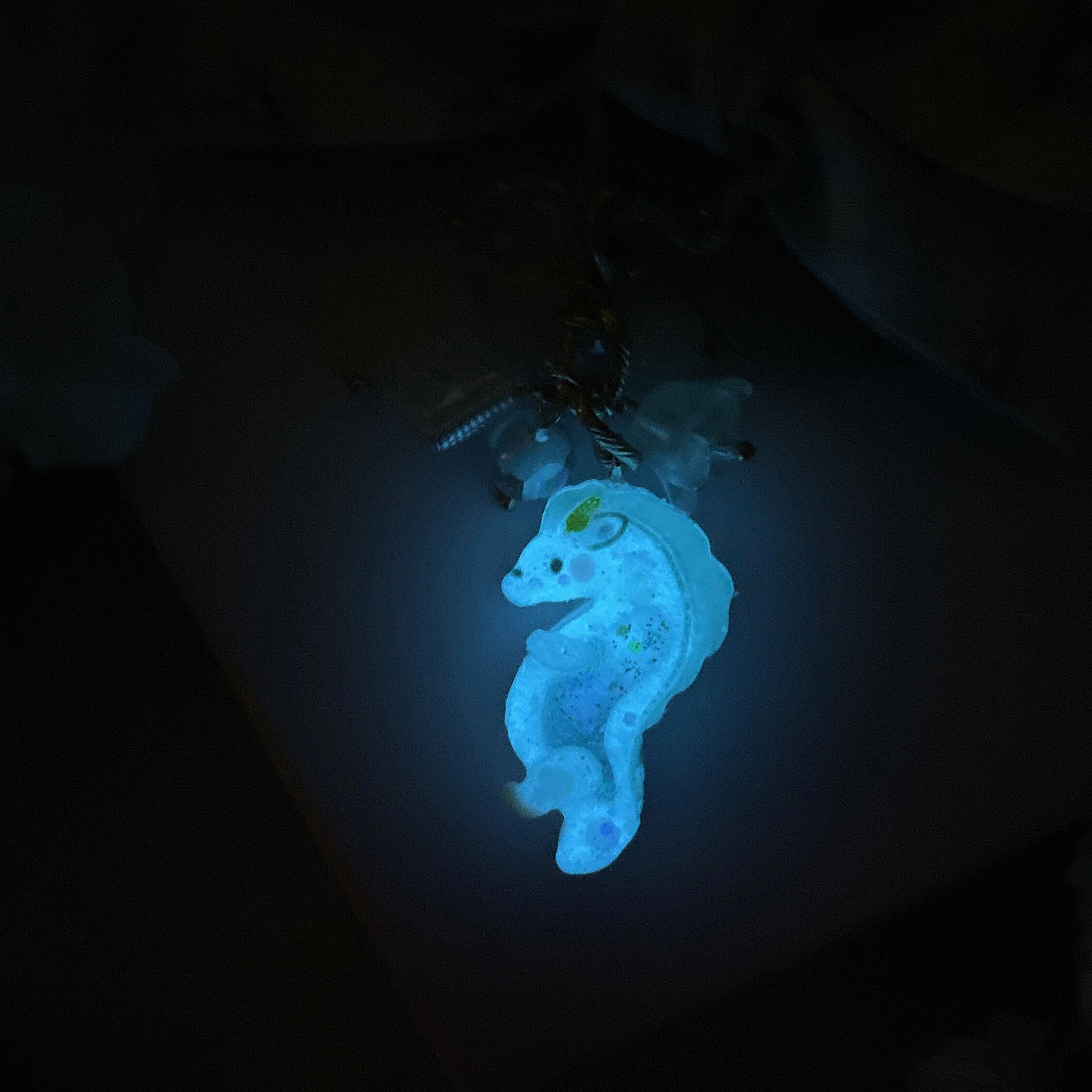 Hydrangea Bow Clasps with Haku Charm