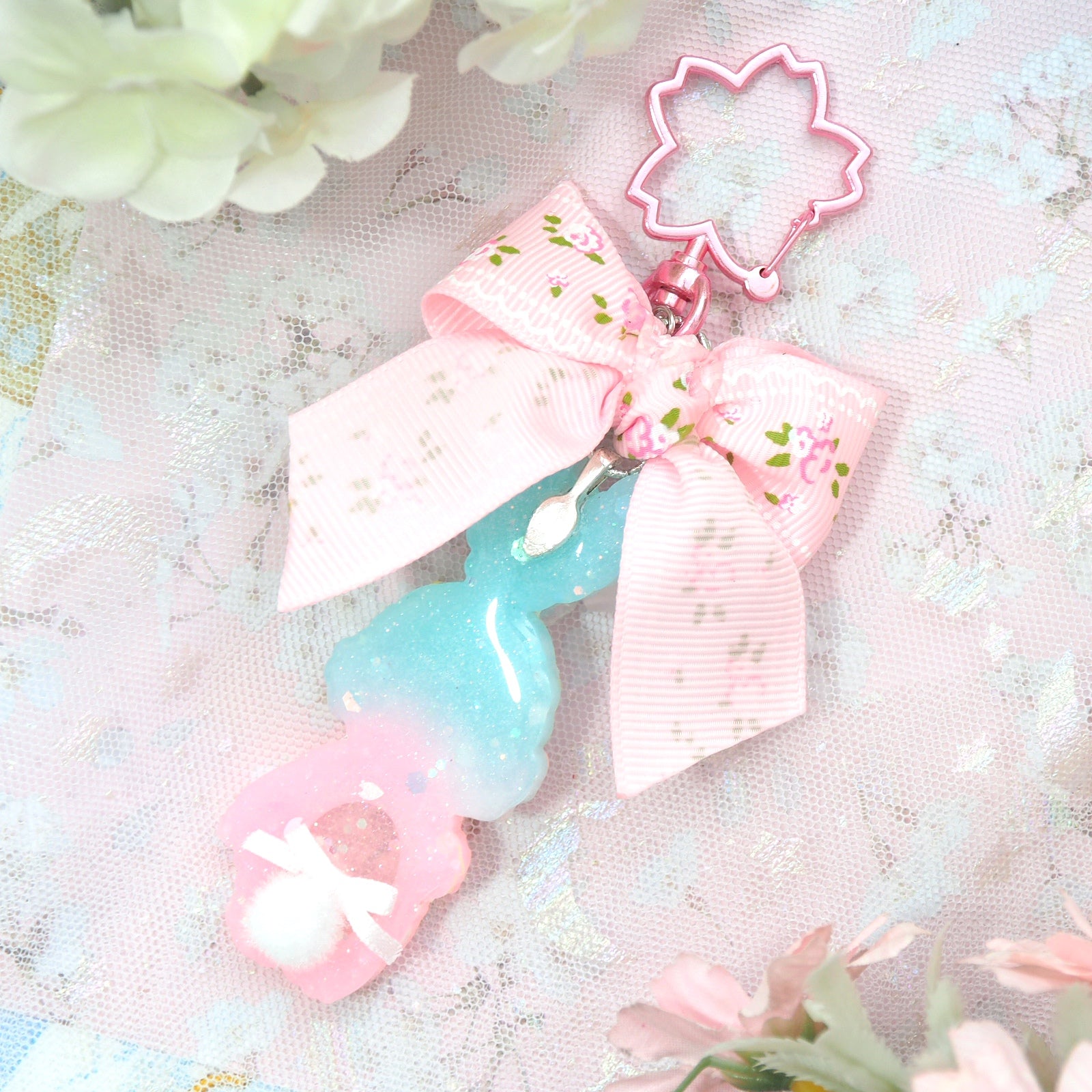 Sky Sakura Easter Bunny Charm