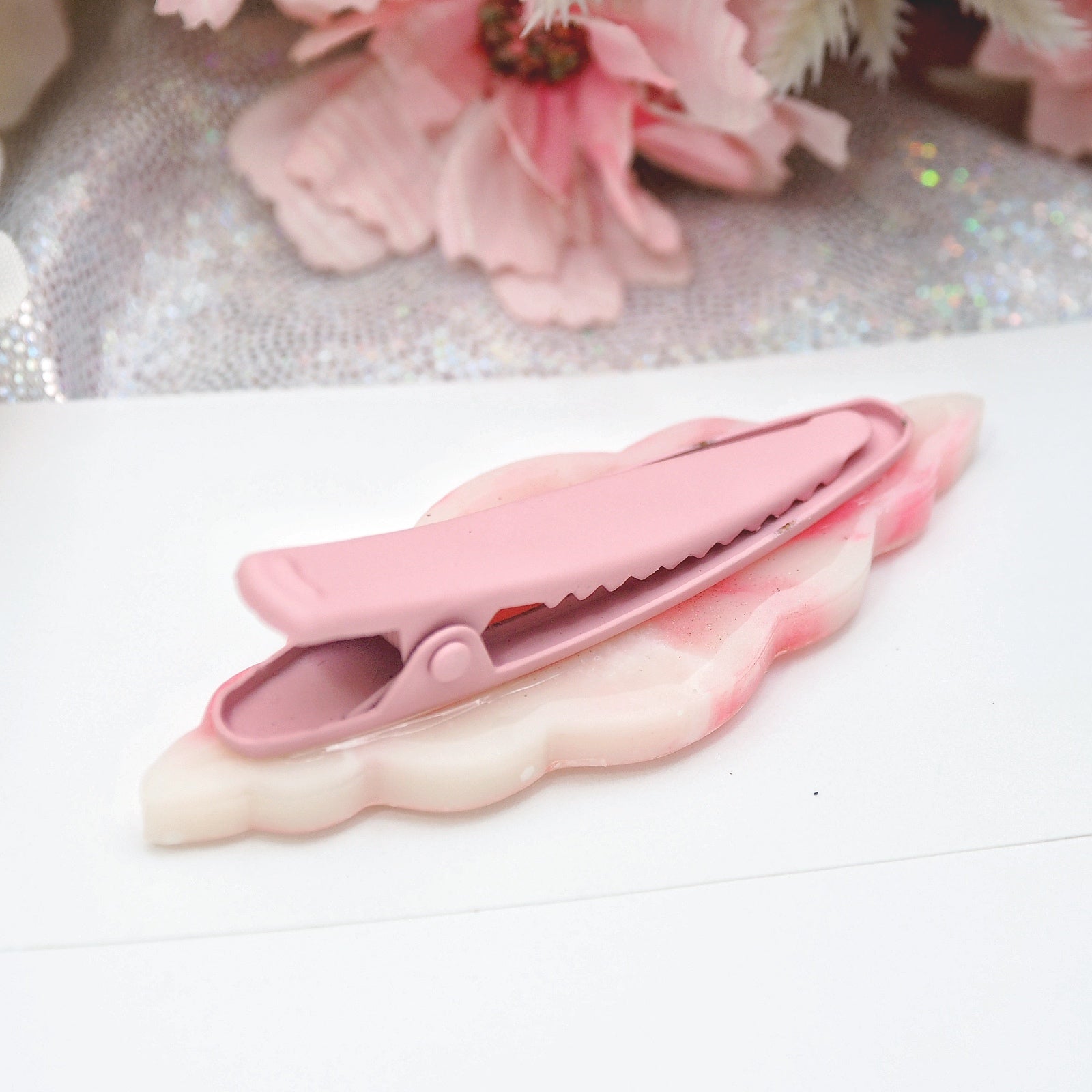 Speckled Rose hairclip