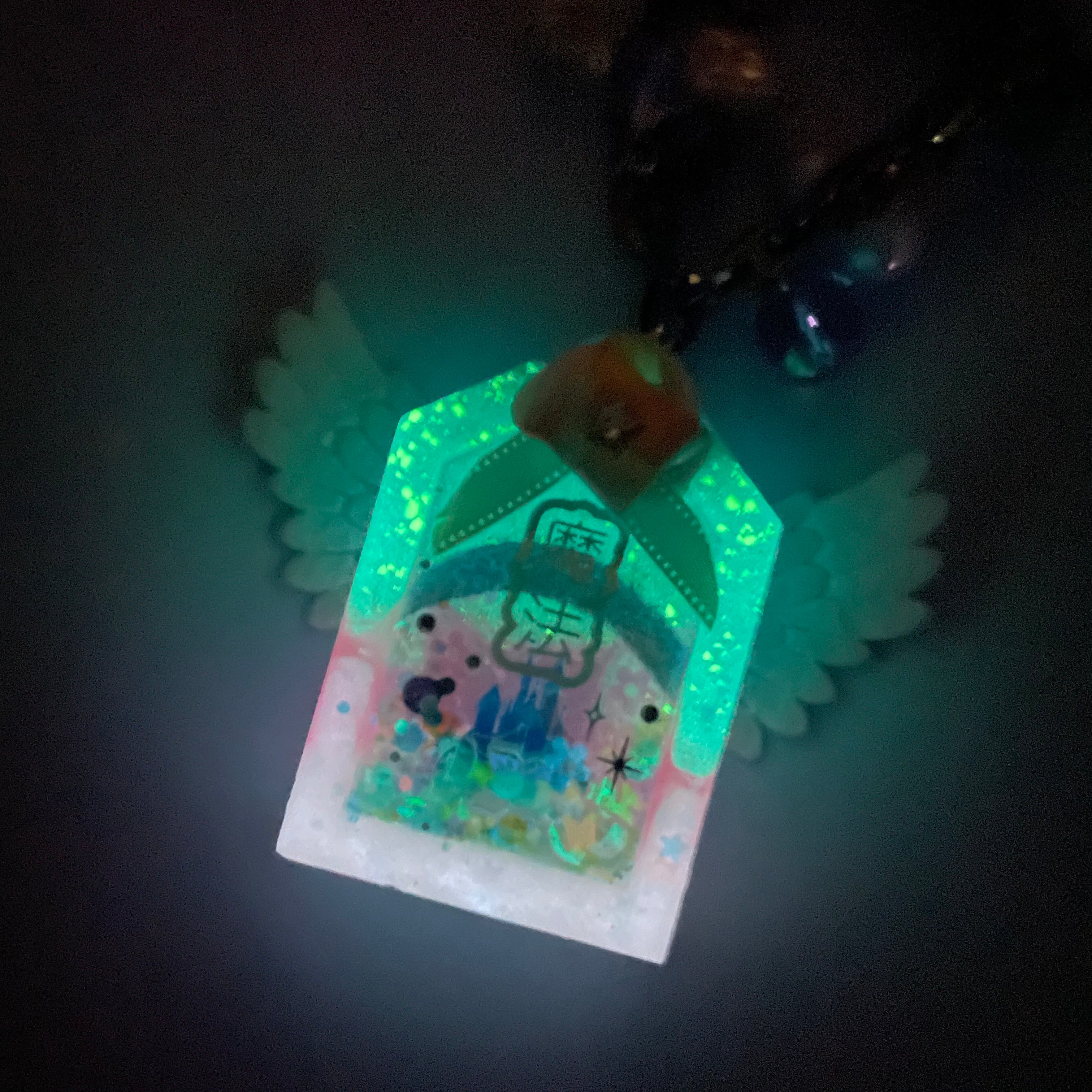 Midnight Glowing Magic Omamori Charm (2.125" tall)