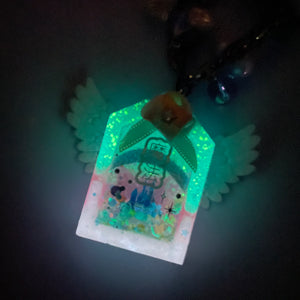 Midnight Glowing Magic Omamori Charm (2.125" tall)
