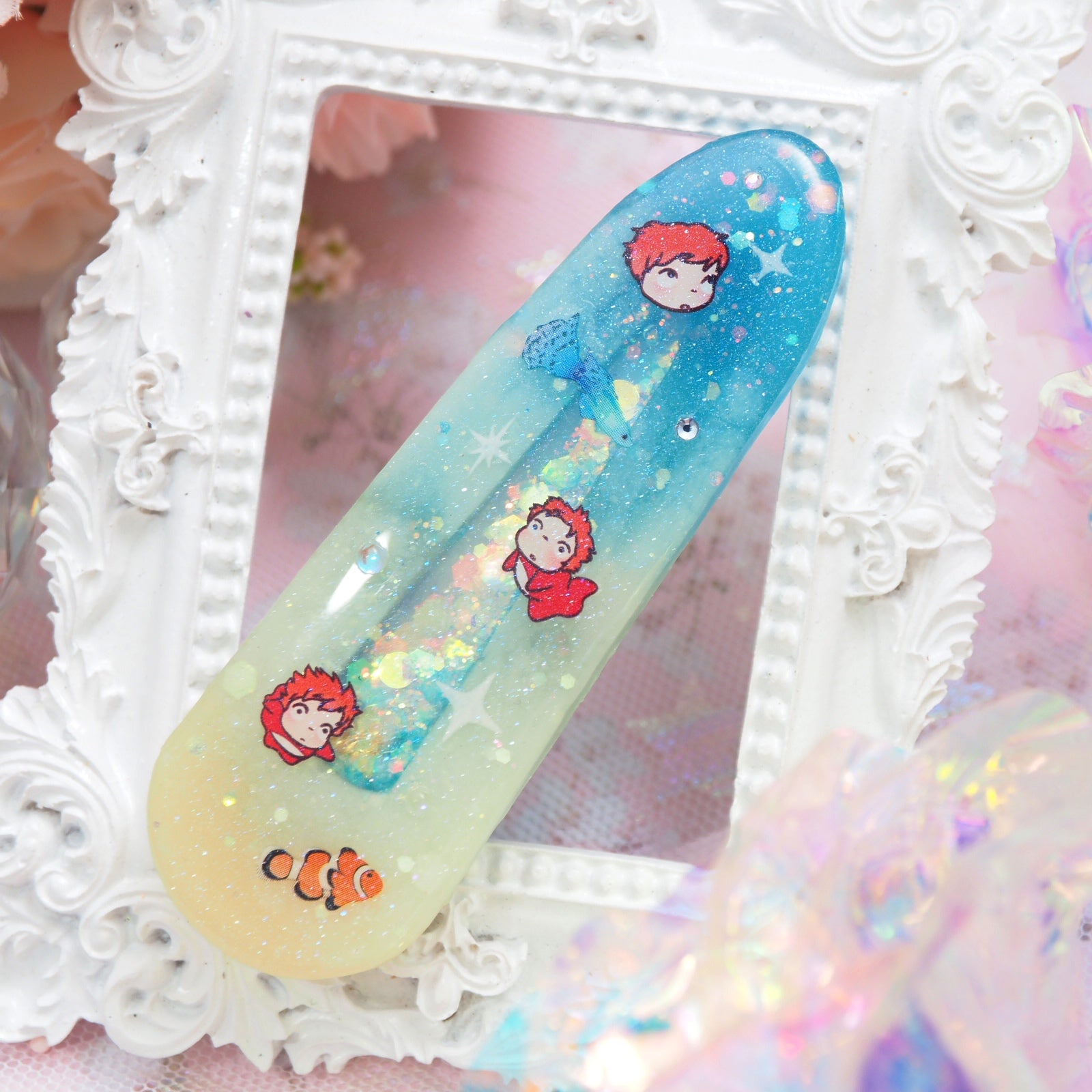 Ponyo Hair clip (Teardrop)