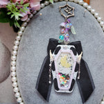 Fly Me To the Moon Laced Coffin Charm