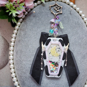 Fly Me To the Moon Laced Coffin Charm