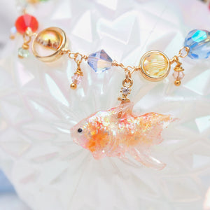 Lumiere Goldfish Crystal Bracelet