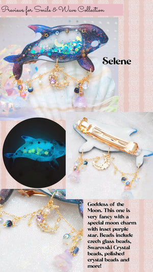 Selene - 7cm Orca Clasp
