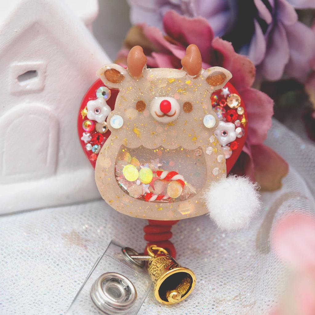 Reindeer Heart Badge Reel