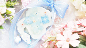 Porcelain Peony Dragon Shaker Charm