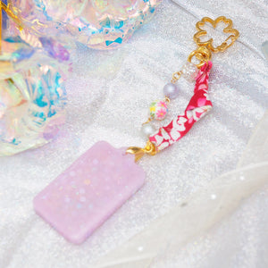 Purple-Gold Tanzaku Charm