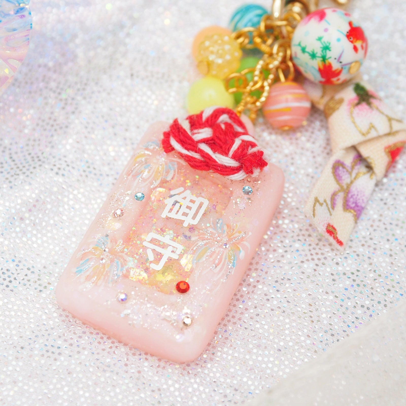 Pink Hanabi Omamori Charm