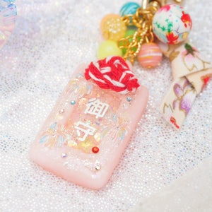 Pink Hanabi Omamori Charm