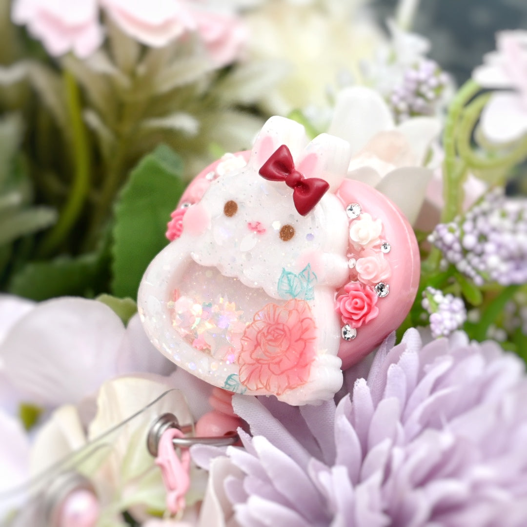 Rose Bunny Badge Reel