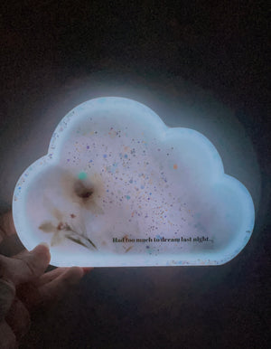Too Much To Dream - Milky Seafoam Cloud dish (Glowing)