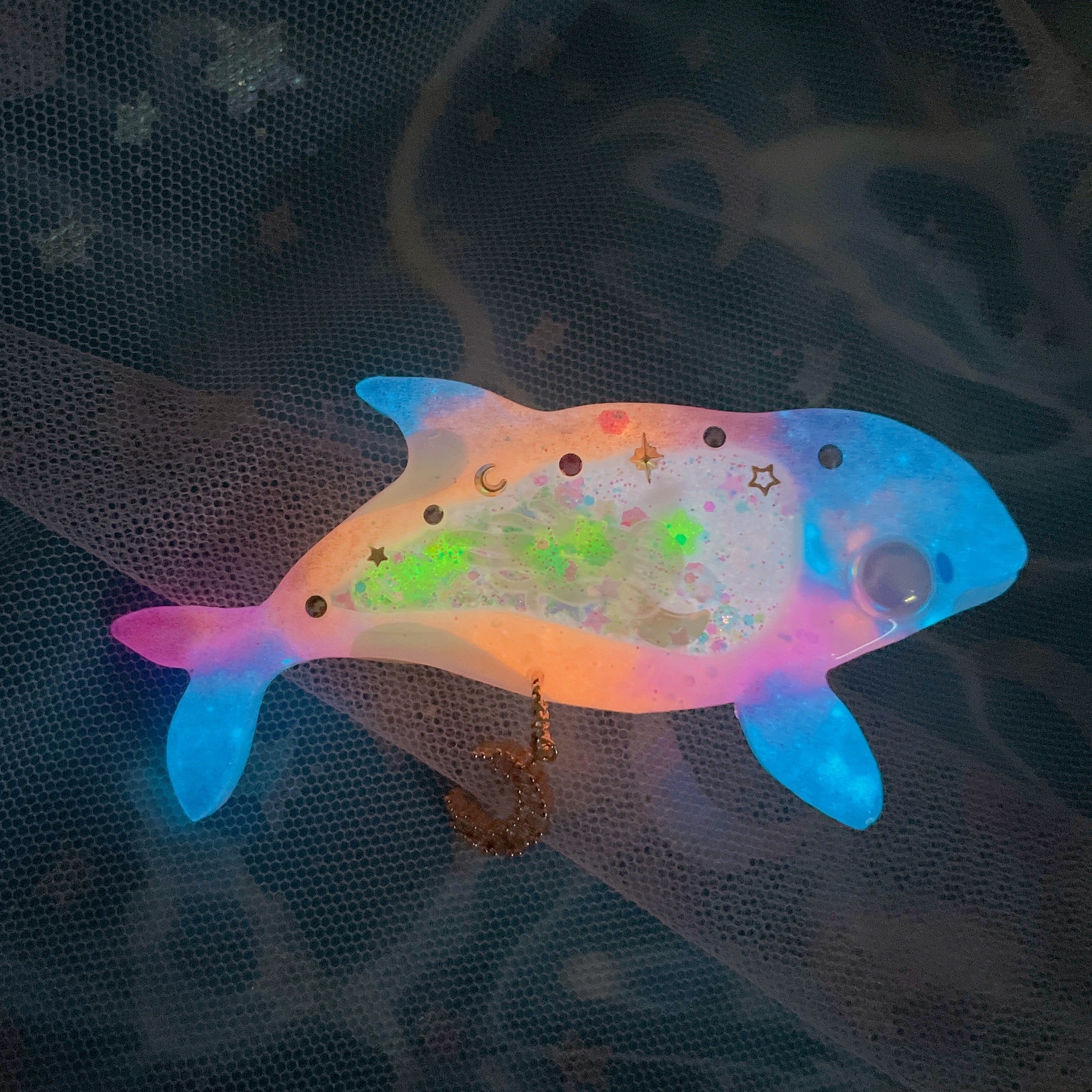 Haru Orca - 6cm teardrop clip
