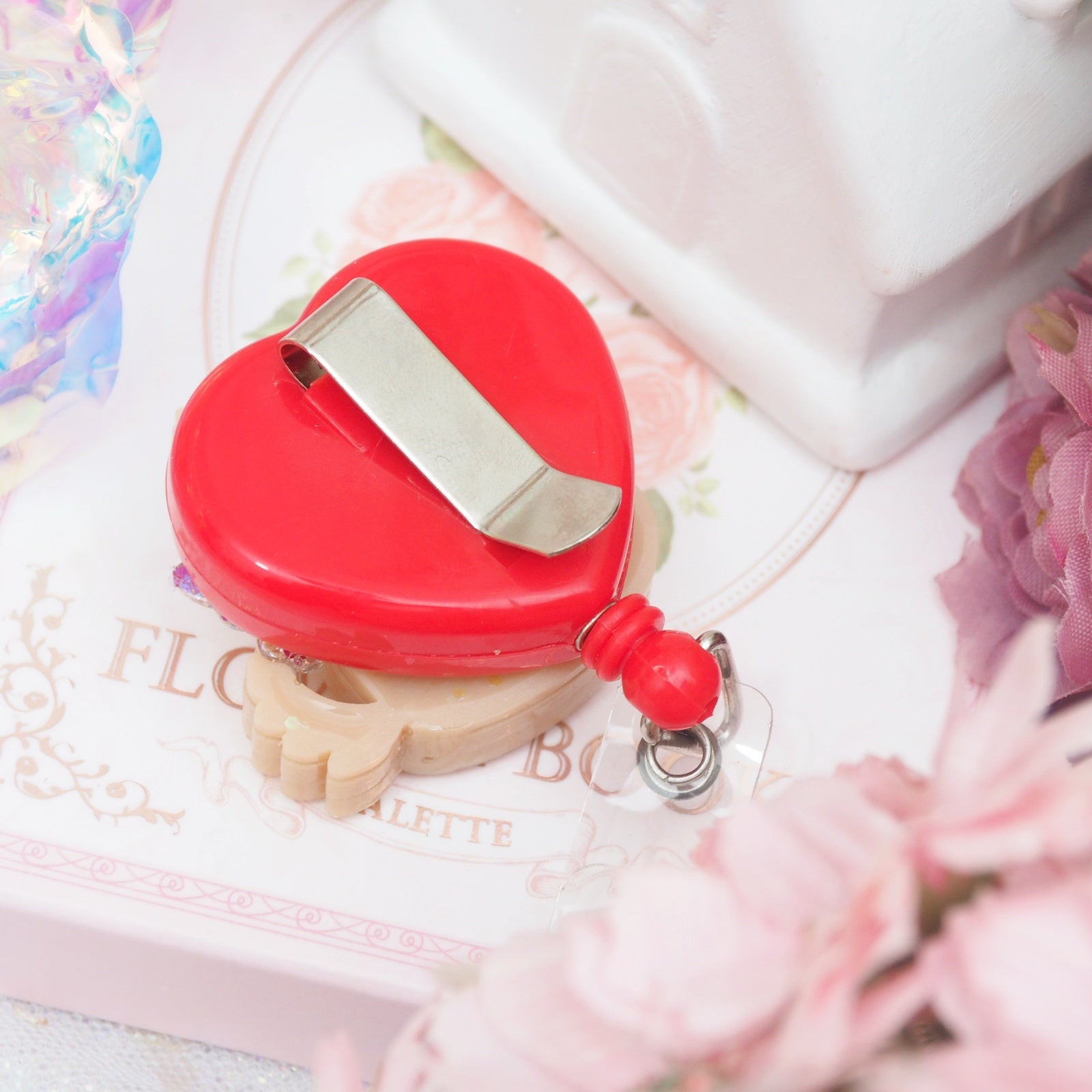 Caramel Fairy Fox Heart Badge Reel