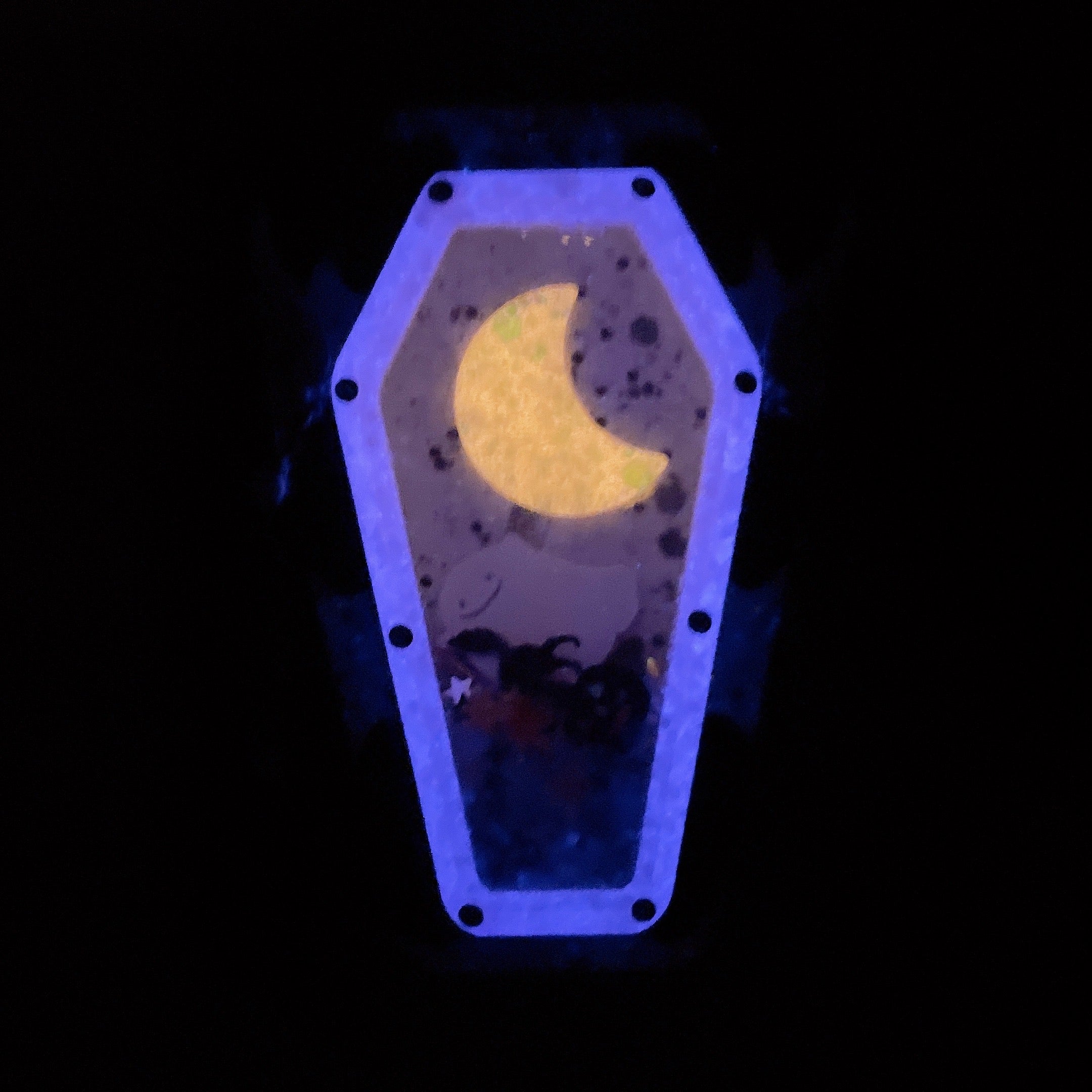 Fly Me To the Moon Laced Coffin Charm