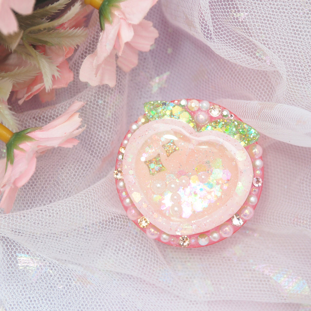 Sparkle Peach Phone Grip