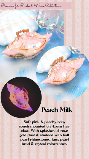 Peach Milk - Baby Conch 4.5cm Hair Claw