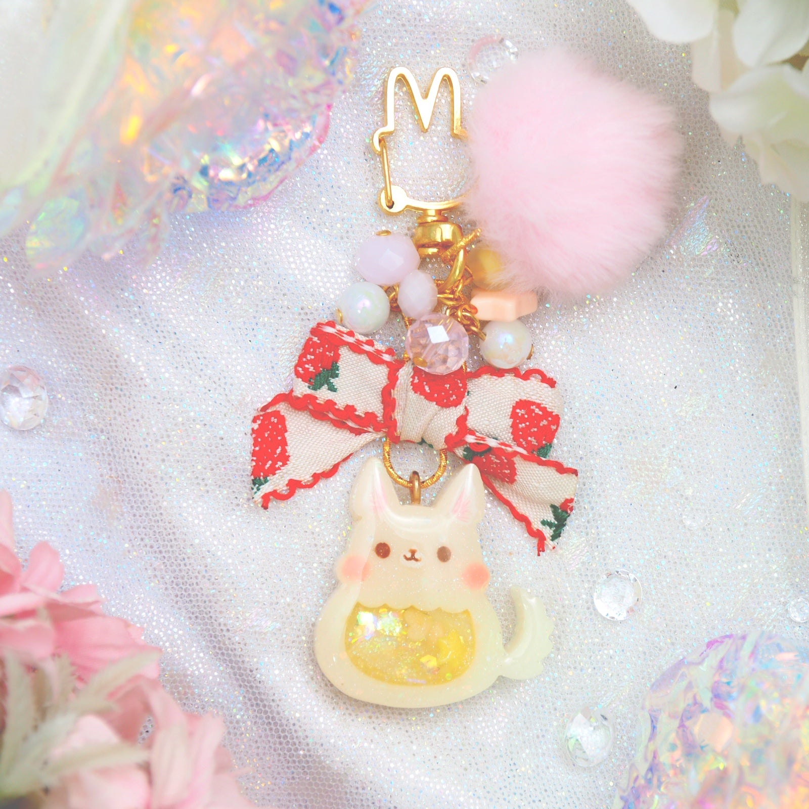 Strawberry Sand Fox Charm