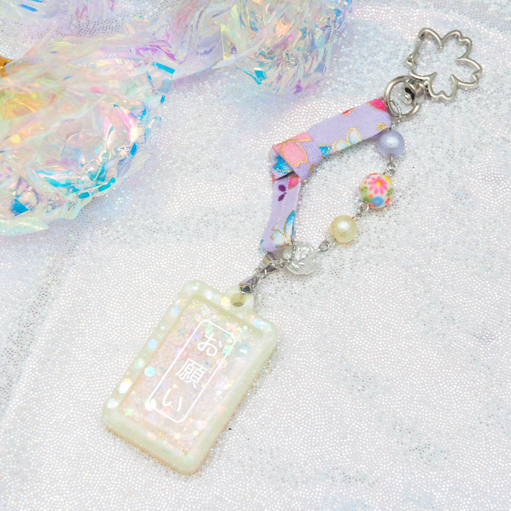Yellow Tanzaku Charm