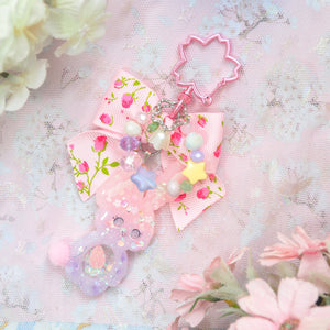 Lilac Sakura Easter Bunny Charm