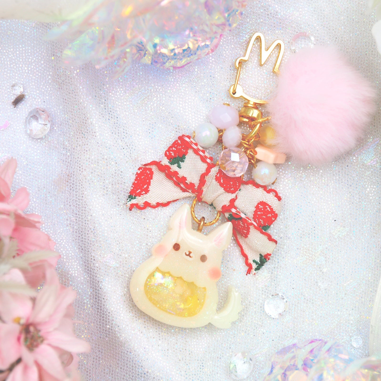 Strawberry Sand Fox Charm