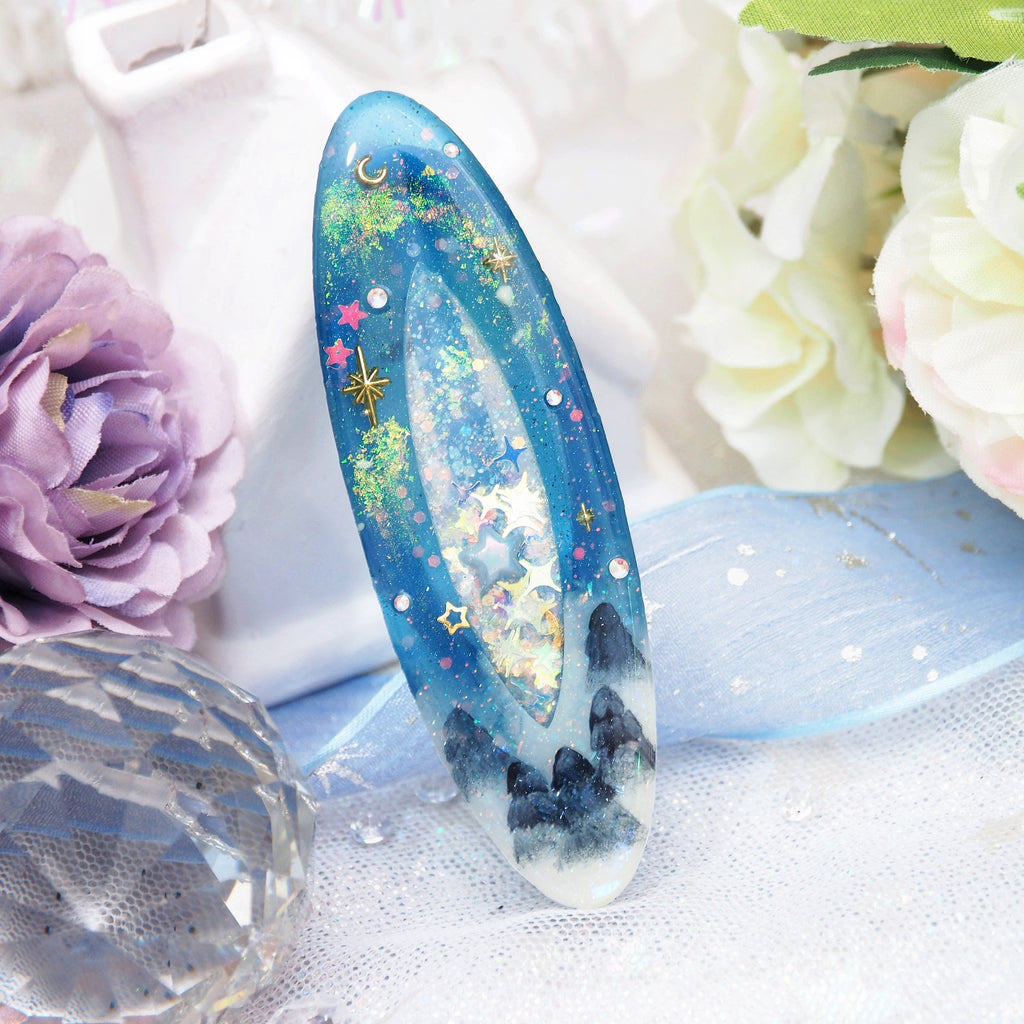 Deluxe Aurora Clip D (7cm hairclip)