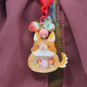 Red fox Hairtie Charm