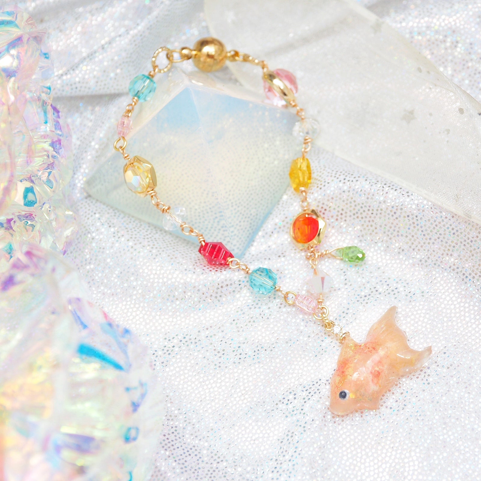 Momiji Goldfish Crystal Bracelet