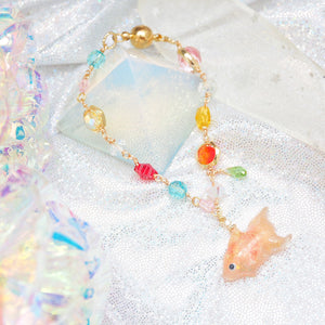 Momiji Goldfish Crystal Bracelet