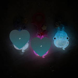 Ghost Bun Charm with Hairtie (Blue Sugar)