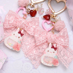 Rose Bunny Charm