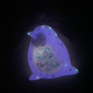 Punguin Charm - Amethyst