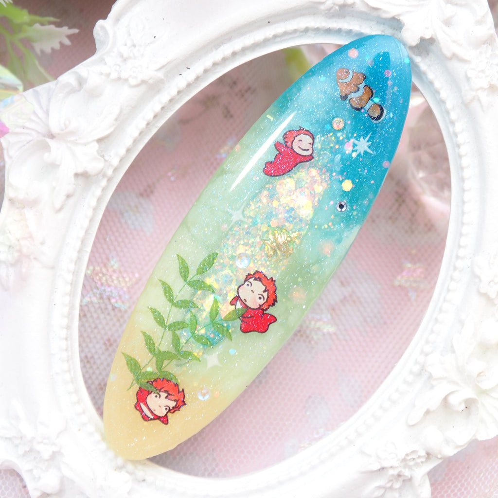 Ponyo Hair clip (Oval)