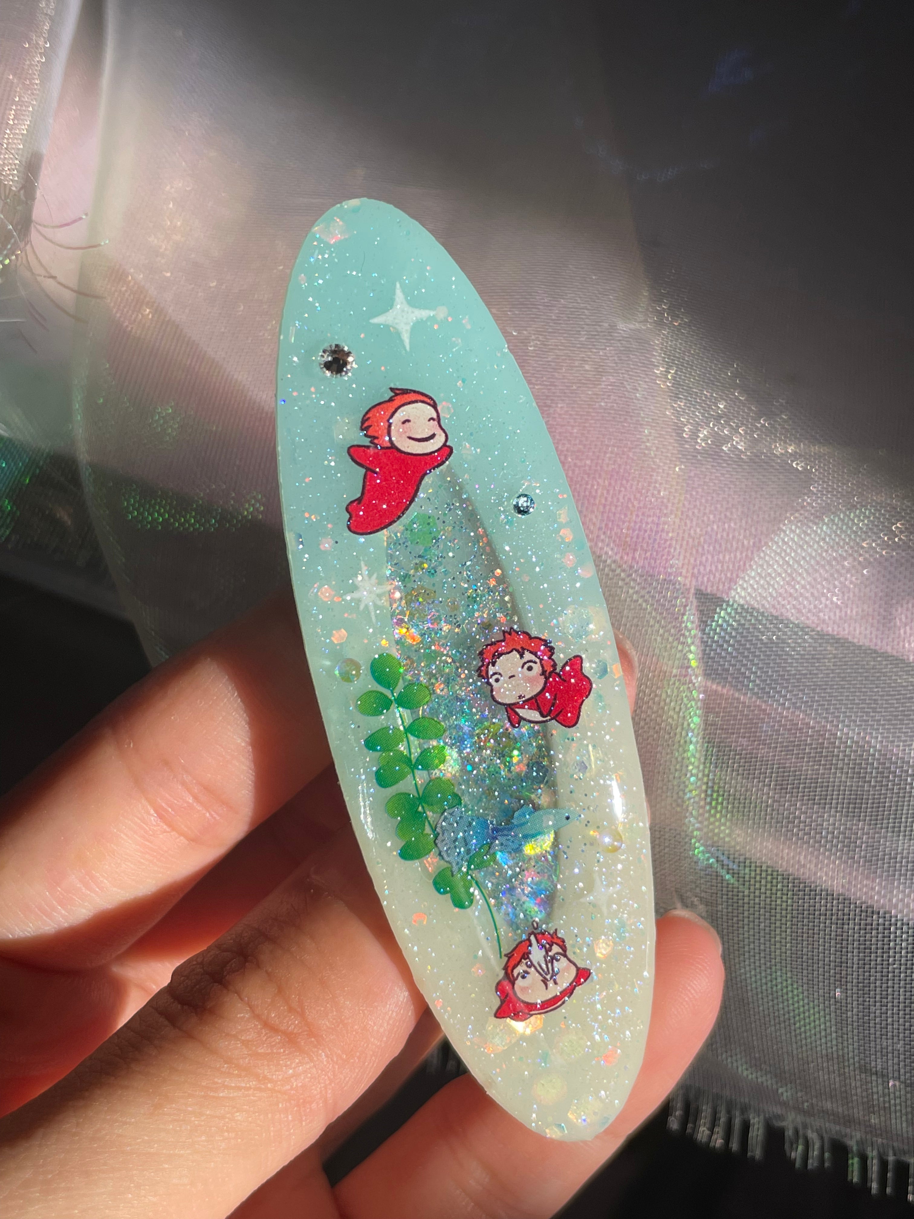 Ponyo Hair clip (Oval)