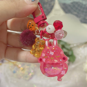 Cherry Gummy Ghost Bun Charm