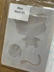 Mew with dangly tail shaker Mold