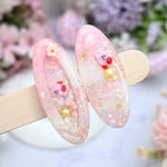 Sakura Kirby Hairclips (jumping kirby)