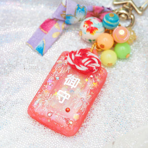 Red Hanabi Omamori Charm