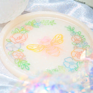 Peach Yogurt Bee Coaster / Trinket Dish