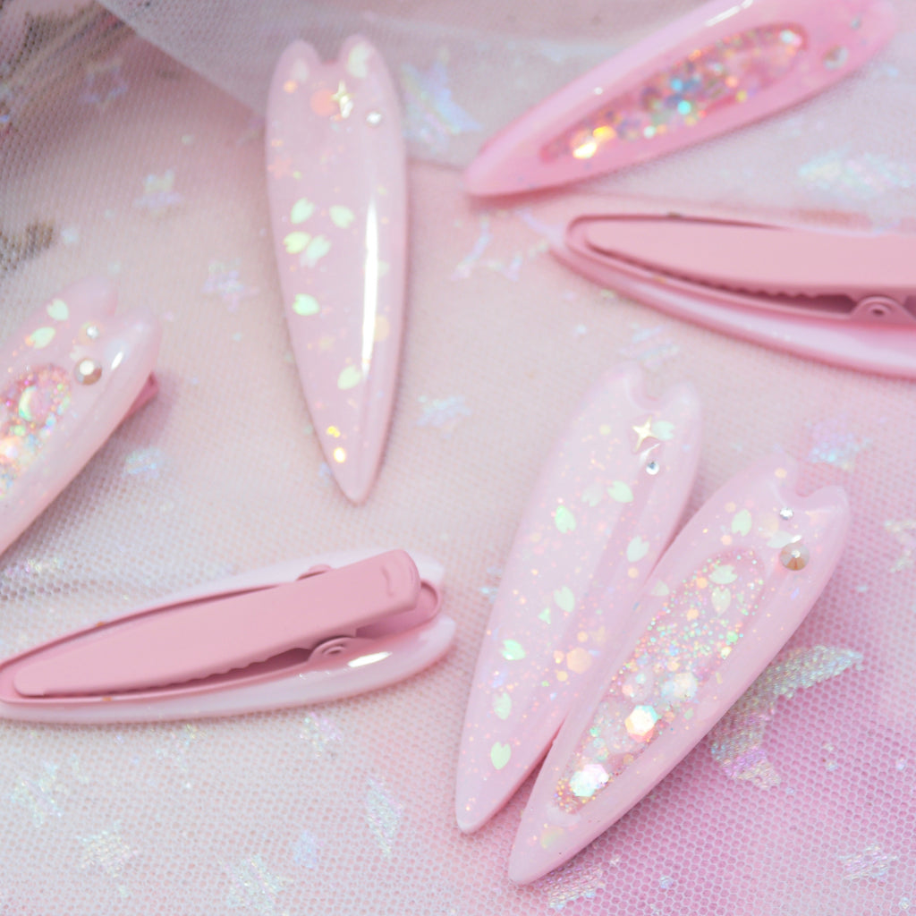 Sakura Petals Barrette Set (5cm clips)