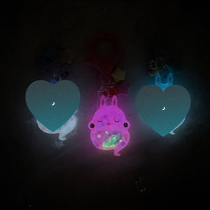 Ghost Bun Charm with Hairtie (Candy Floss)