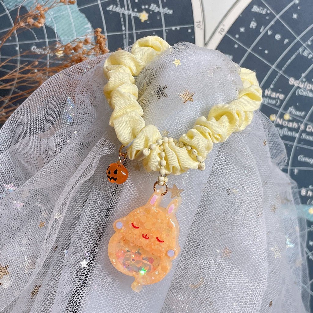 Pumpkin Pie Ghostie Bun Hairtie
