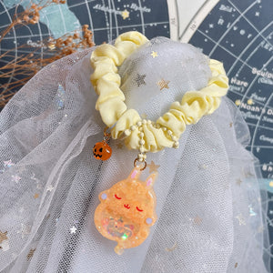 Pumpkin Pie Ghostie Bun Hairtie