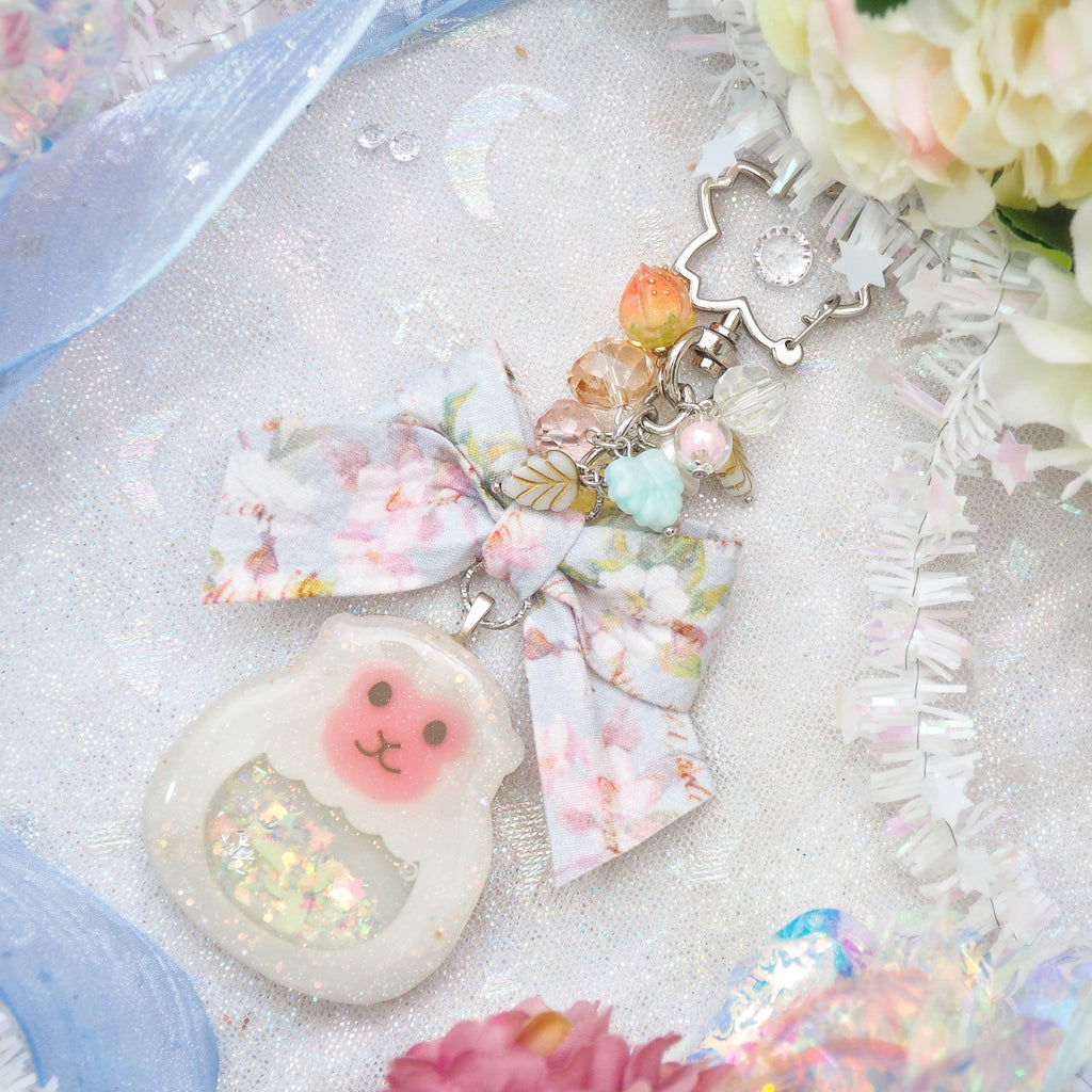 Grey Snow Monkey Charm